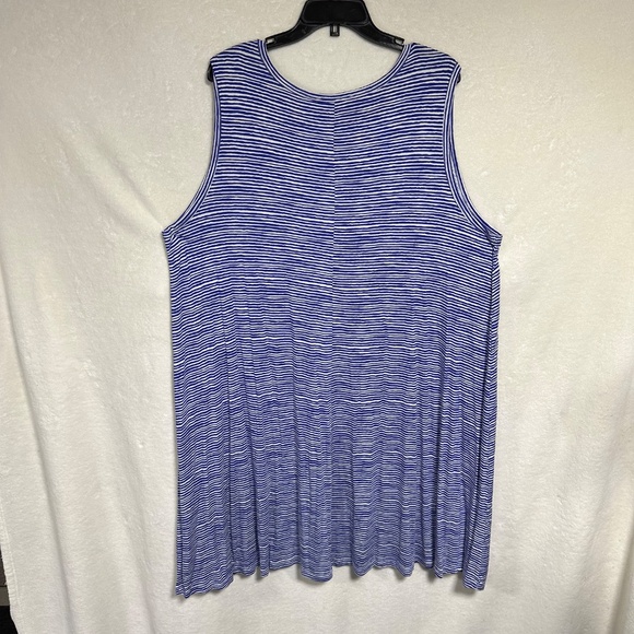 Philosophy Women's Dress 3X Blue/White Striped Sleeveless Midi NWT - Picture 10 of 10